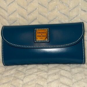 Dooney and Bourke Continental Wallet in Airforce Blue